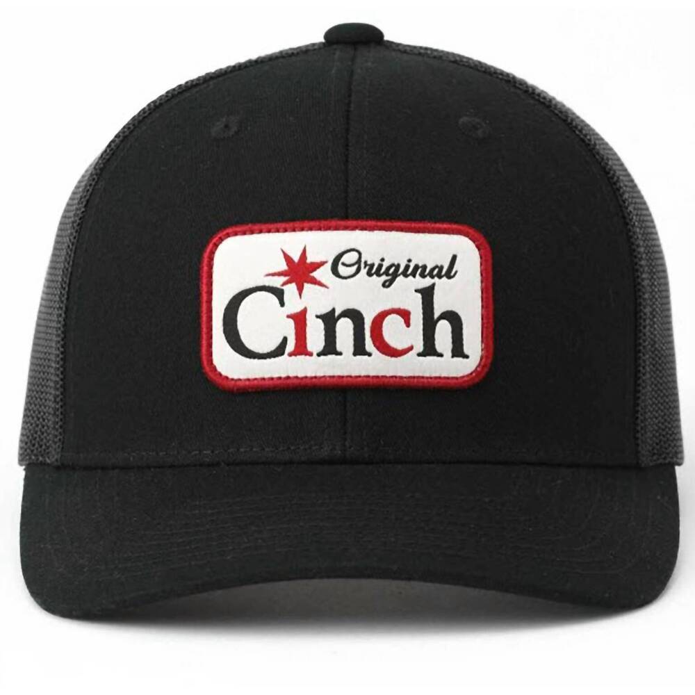 NEW CINCH men's snapback logo adjustable snapback cap in black